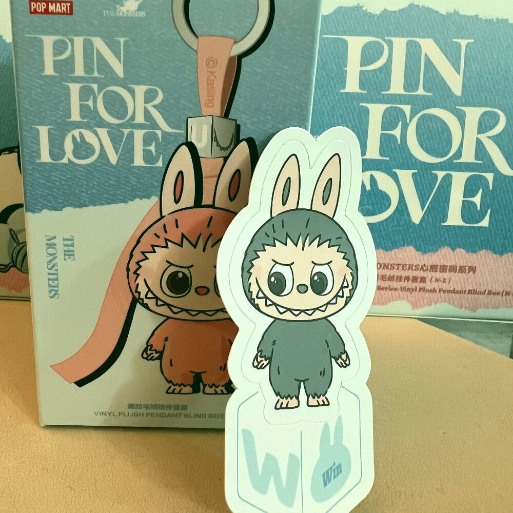 LETTER W THE MONSTERS Pin for Love Series-Vinyl Plush Pendant ✅IN STOCK ✅